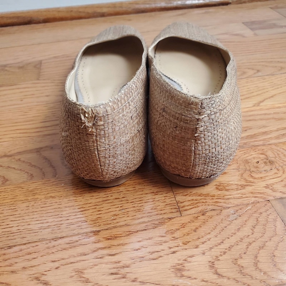 VIAJIYU Unique Custom Made Raffia Ballet Flats Shoes Made in Italy - Picture 4 of 8